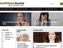 Tablet Screenshot of healthnewsjournal.com